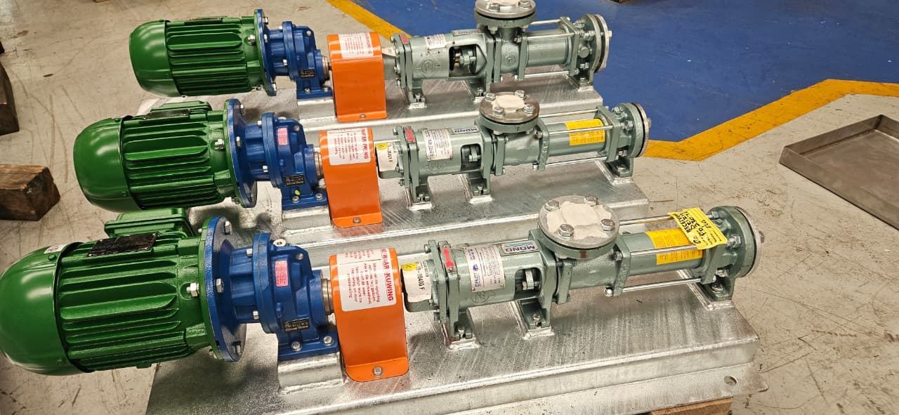 Pump assembly in the Cyclone workshop